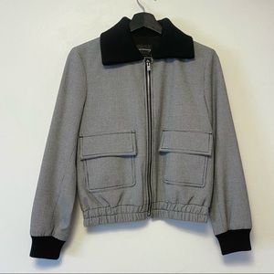 Brand new with tag Club Monaco Zipped Jacket white and black size XSmall.